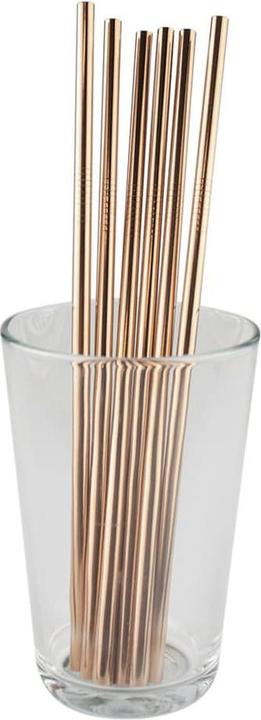 Produktbild JTI 6x gerade Metalltrinkhalme - Roségold (1 x)