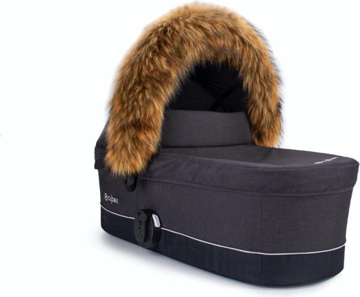 Actual product image Cottonmoose Faux fur surround KiWa roof Foxy Silver