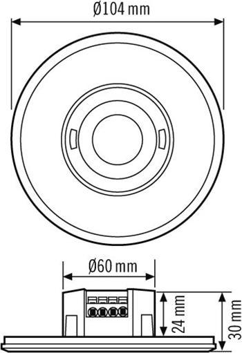 Produktbild Esylux Präsenzmelder UP weiss (8 m)