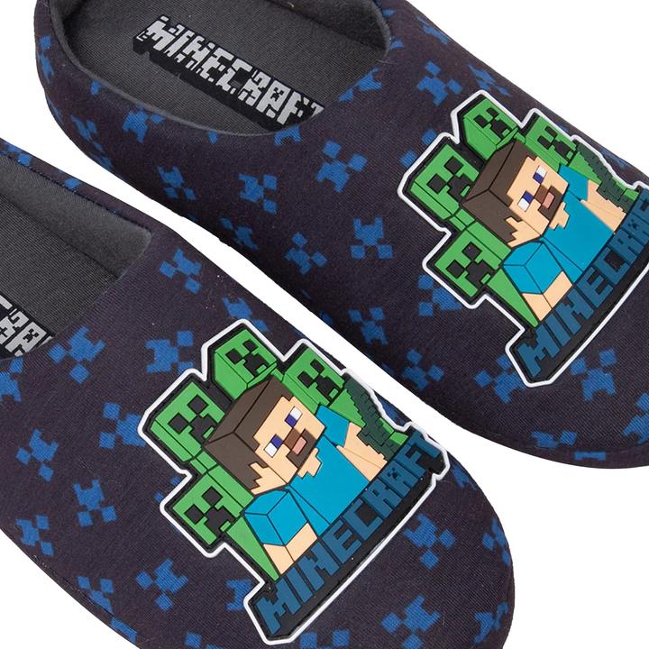 Actual product image Minecraft Boys Creeper Slippers (31)