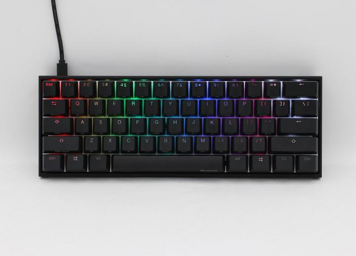 Immagine prodotto Ducky Tastiera meccanica Mecha Mini, PBT, MX Red, RGB, layout DE (DE, Cablato)