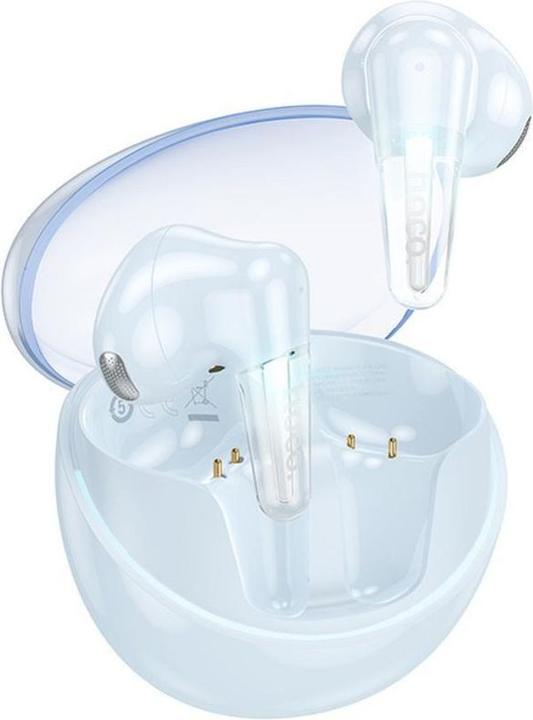 Actual product image Hoco Wireless headphones wireless earphones bluetooth TWS EW202 blue (6 h)