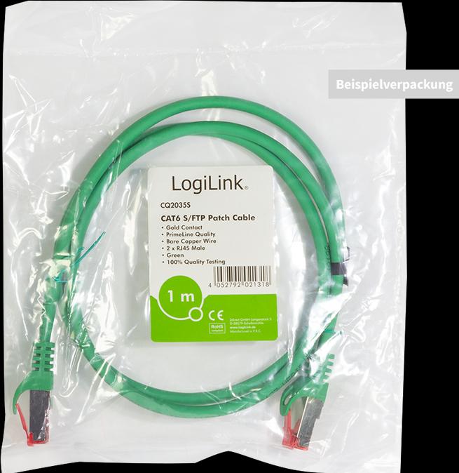 Produktbild LogiLink Netzwerkkabel (S/FTP, CAT6, 1 m)