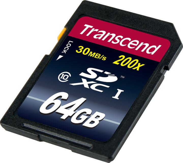 Immagine prodotto Transcend SDXC Ultimate 200x (64 GB, SDXC, U1, UHS-I)