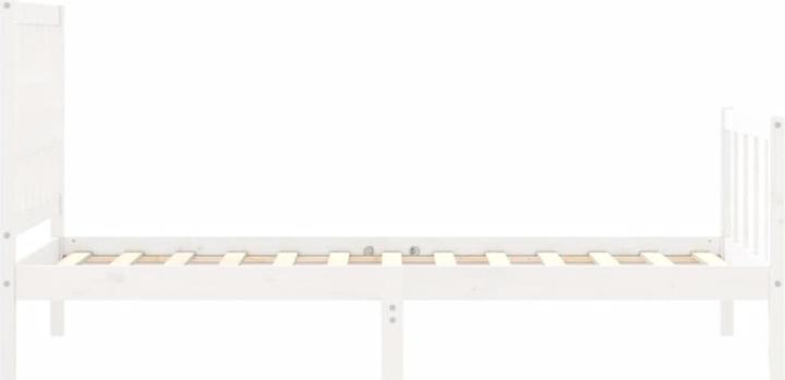 Produktbild VidaXL Massivholzbett mit Kopfteil 160x200 cm (160 x 200 cm)