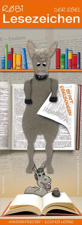 Scandinavian Bookmarks Lesezeichen Esel