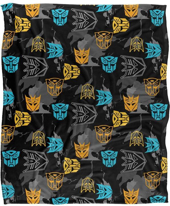 Transformers Repeat Logo Blanket