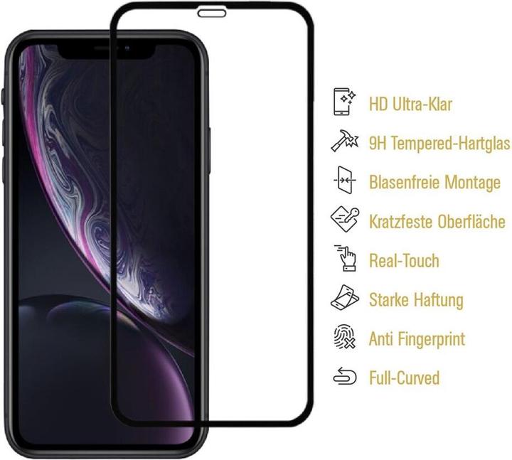 Produktbild Protectorking 1x echtes Tempered 9H Panzerhartglas 3D KLAR (1 Stück, Apple iPhone X)