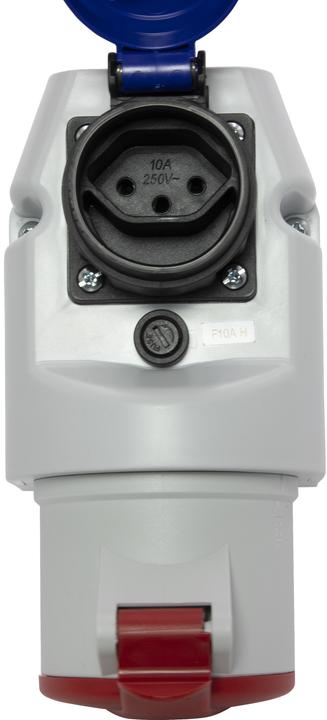 Produktbild Brennenstuhl Kombi-Wandsteckdose mit CEE 400V/32A 5-polig und T13 230V/10A 3-polig IP44