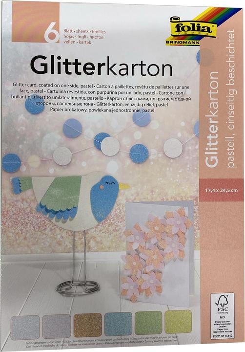 Produktbild Folia Glitterkarton (300 g/m², 6 x)