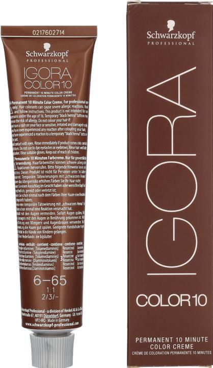 Produktbild Schwarzkopf Professional Igora Color10 Haarfarbe (6-65 Dunkelblond Schoko Gold)