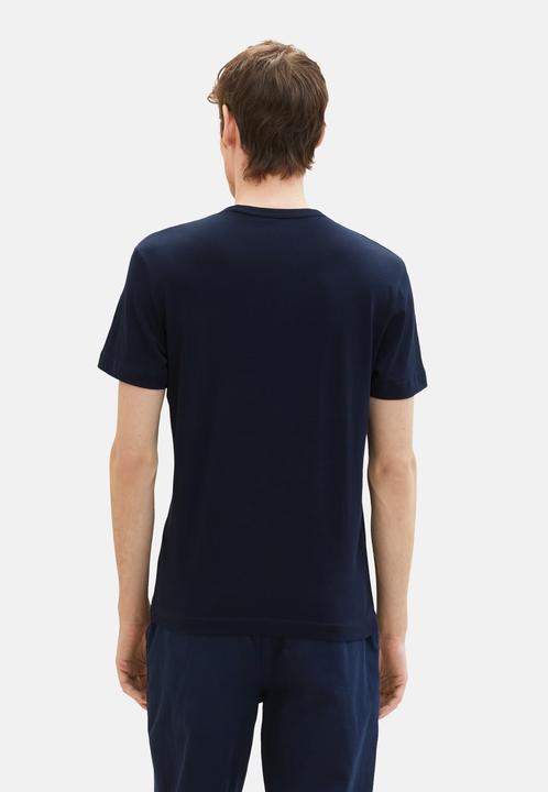 Image du produit Tom Tailor T-Shirt Kurzarmshirt mit Front-Logo-Print (XL)