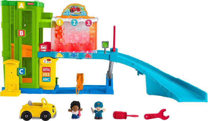 Productafbeelding Mattel Fisher-Price - Little People Auto Centrum (Nordics) (HRC60)