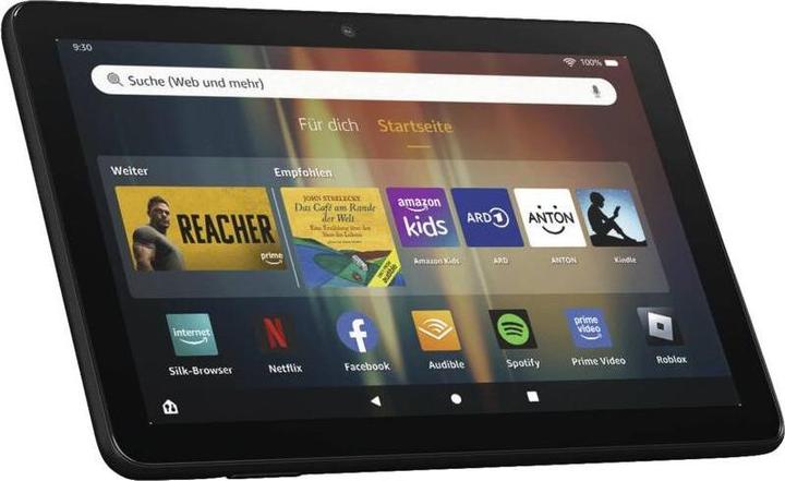 Actual product image Amazon Fire HD 8 Tablet (2024) WiFi 32GB with advertising black B0CVDJ26VQ (WLAN only, 8", 32 GB, Black)