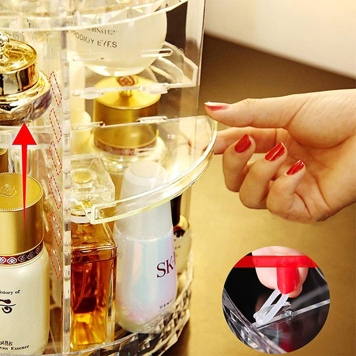 Produktbild Noya Acryl Beauty Make Up Organizer Aufbewahrungsbox - 360° Rotierend Transparent