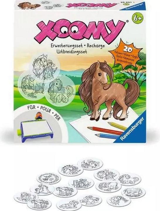 Produktbild Ravensburger Xoomy Erweiterungsset Pferde - Erweiterungsset für den Xoomy Midi oder Maxi, Xoomy