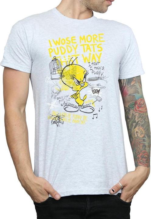 Immagine prodotto Looney Tunes More Puddy Tats Maglietta Titti Uomo (XL)