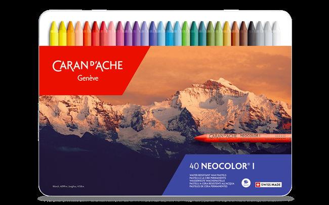Actual product image Caran d'Ache Neocolor I Metallschachtel (Multicoloured, 40 x)