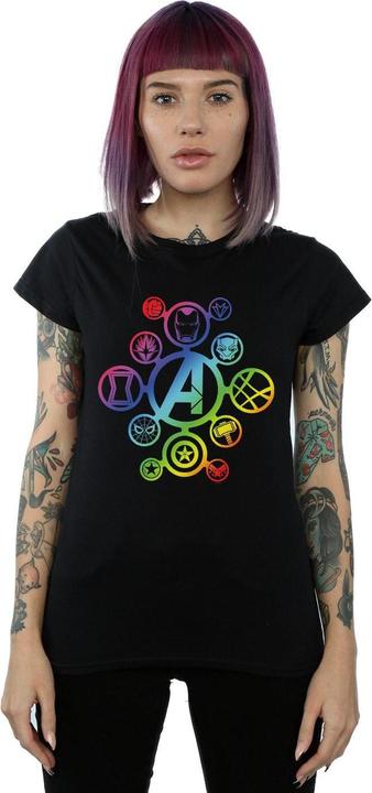 Produktbild Avengers Infinity War Rainbow Icons TShirt (XL)