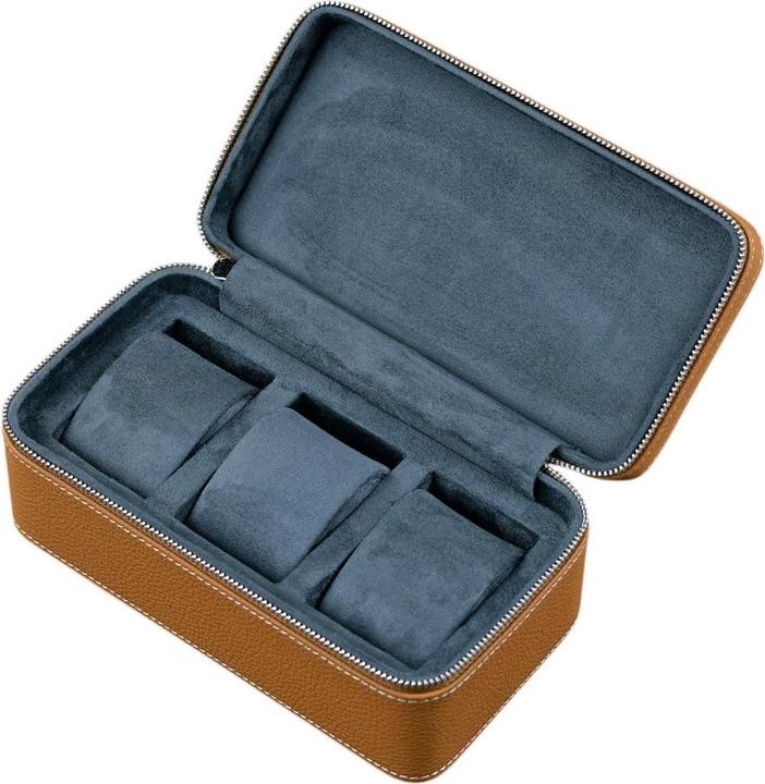 Atelier Farel Leder-Uhrenetui ZIP Premium - 3 Uhren