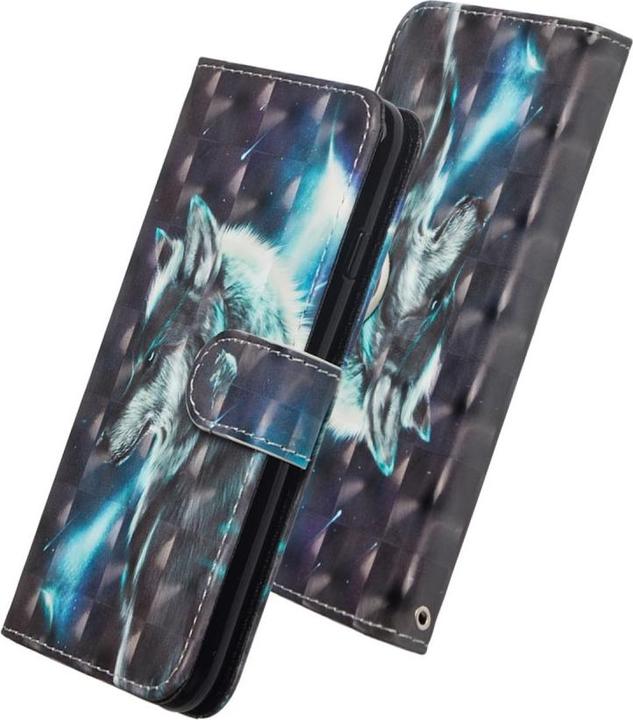 Actual product image Cover-Discount Galaxy A42 - case glitter effect wolf (Samsung Galaxy A42 5G)