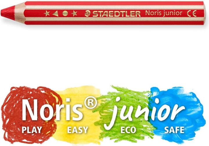 Produktbild Staedtler Noris junior 140 Kindermalstift, Kartonetui mit 36 Farben + 3 ST Spitzer (36 Stück, 36 x)