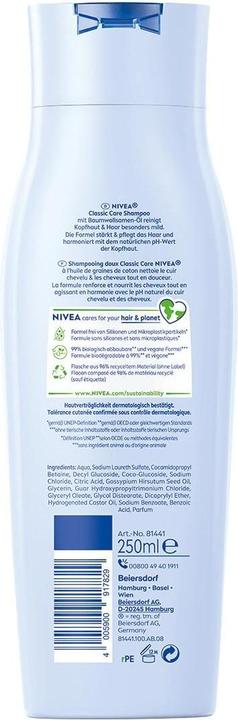 Produktbild NIVEA Classic Care pH-Optimal (250 ml, Flüssiges Shampoo)