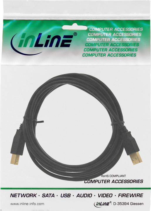 Actual product image InLine USB 2.0 cable (7 m, USB 2.0, 5 W)
