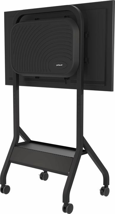 Actual product image Peerless AV trolley with shelf for displays up to 75inch up to 56kg up to VESA 800x400 colour black w (Universal, 75", 56 kg)