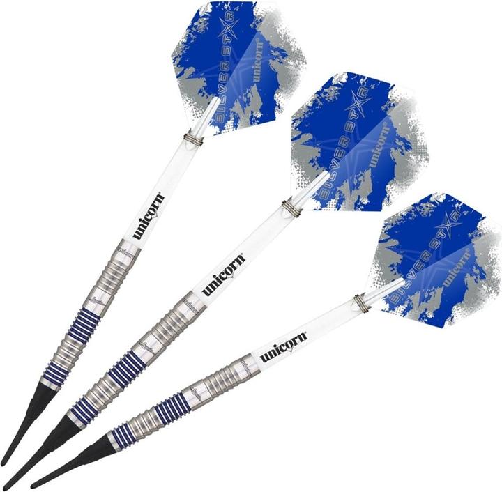Actual product image Unicorn Silver Star Gary Anderson Soft Darts (20 g)