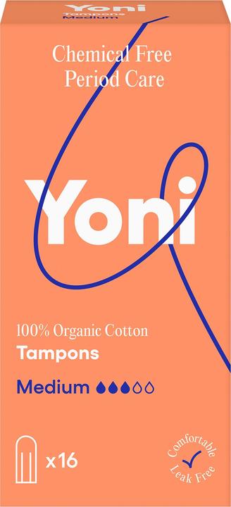 Produktbild Yoni Tampons - normal - 100 Bio-Baumwolle - 16 Stk (16 x, Normal)