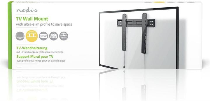 Immagine prodotto Nedis TVWM5030BK - 81,3 cm (32 pollici) - 139,7 cm (55 pollici) - 100 x 100 mm - 400 x 300 m (Muro, 55", 35 kg)
