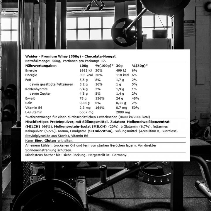 Actual product image Weider Premium Whey Protein (Chocolate, 1 pcs., 500 g)
