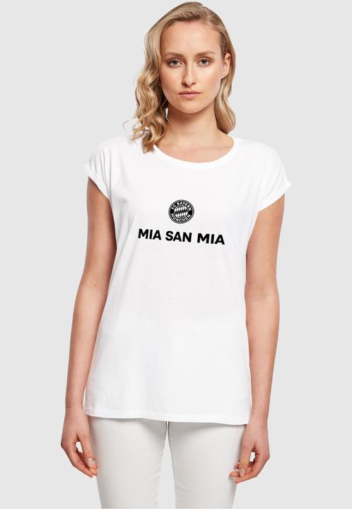 Actual product image FC Bayern München Ladies Mia San Mia Logo Extended Shoulder Tee - 115223 (M)