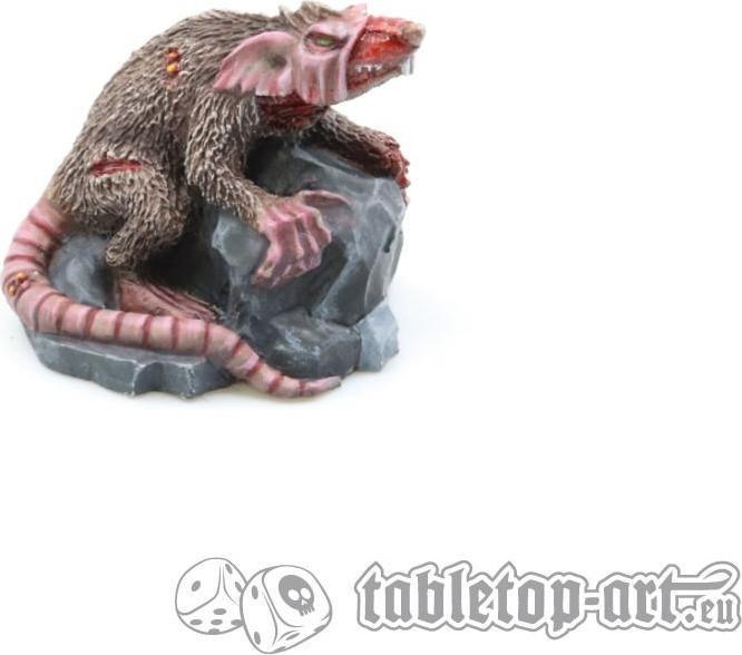 Produktbild Tabletop-Art Miniaturen-Set Zombieratten 4 Teile (Metall)