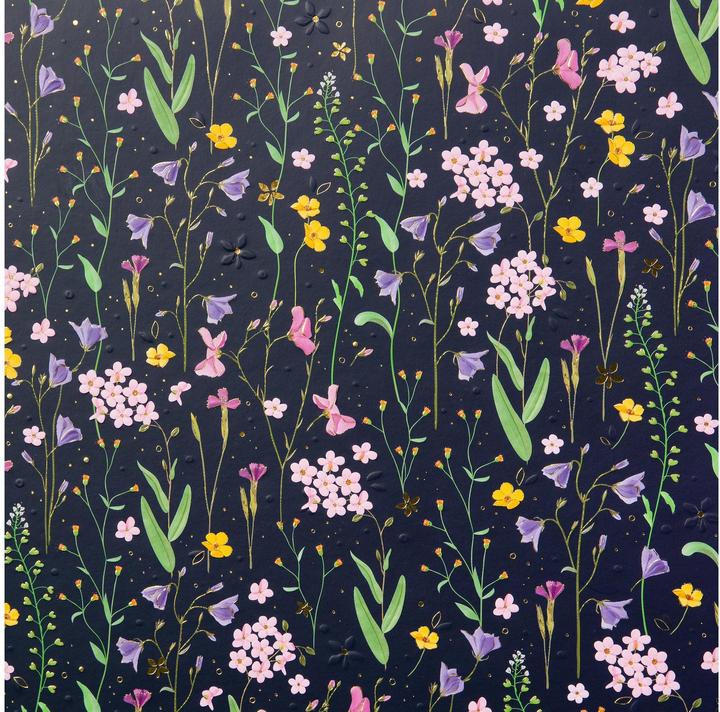 Produktbild Goldbuch Tagebuch 16,5x16,5cm Meadow Miracles Blue (16.5 x 16.5 cm, Blanko, Harter Einband)