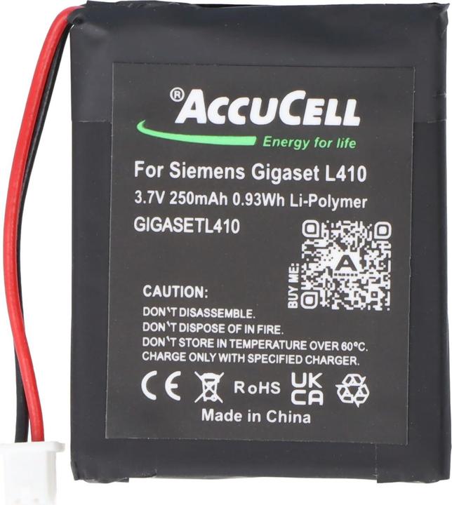 Actual product image Siemens Akku Gigaset L410 Akku S30852-D2240-X1, V30145-K1310-X448