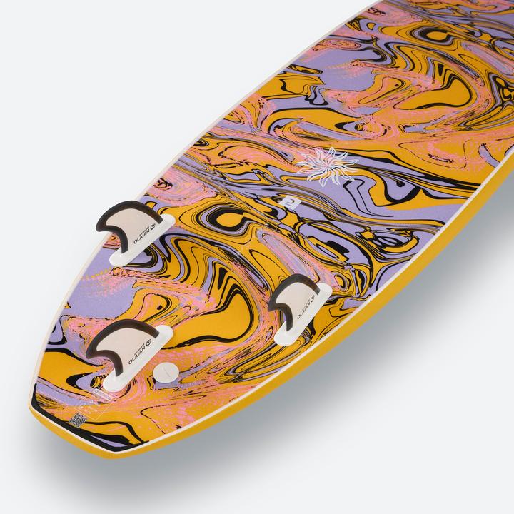 Produktbild Olaian Surfboard Schaumstoff Kinder und Erwachsene 6' - 500 Soft gelb (6')