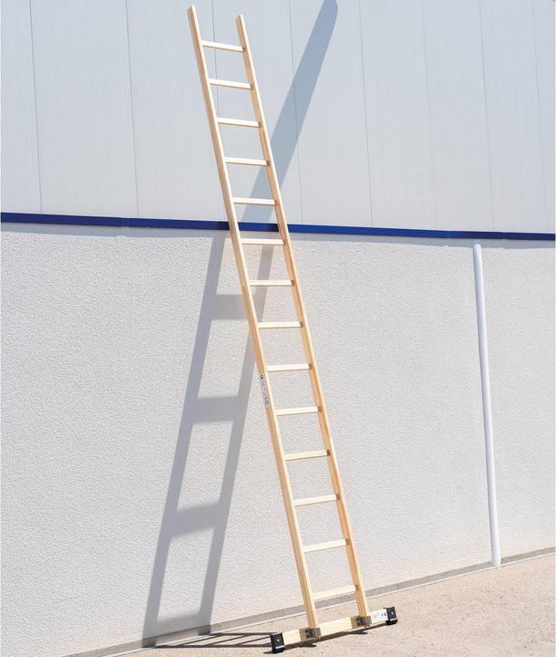 Produktbild Munk Sprossen-Anlegeleiter Holz mit Traverse 12 Sprossen (Anlegeleiter, 360 cm)