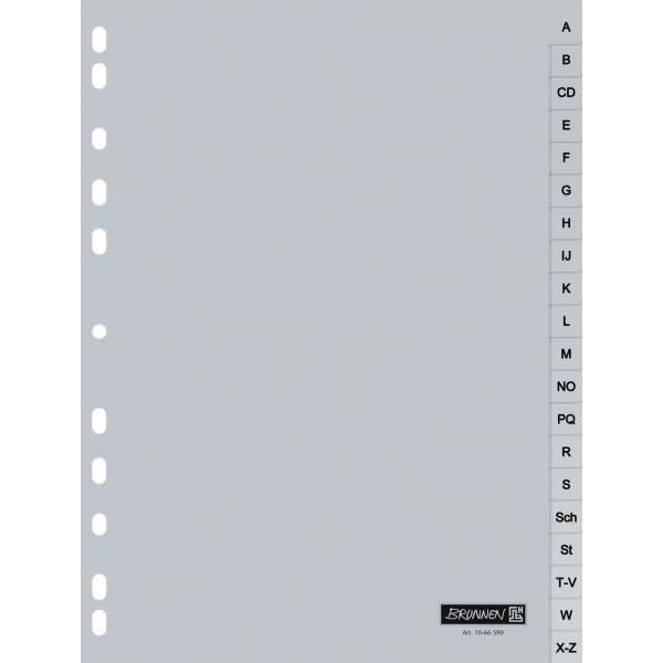 Immagine prodotto Cartella indice completo A-Z grigio 20 pezzi, 1 pz.