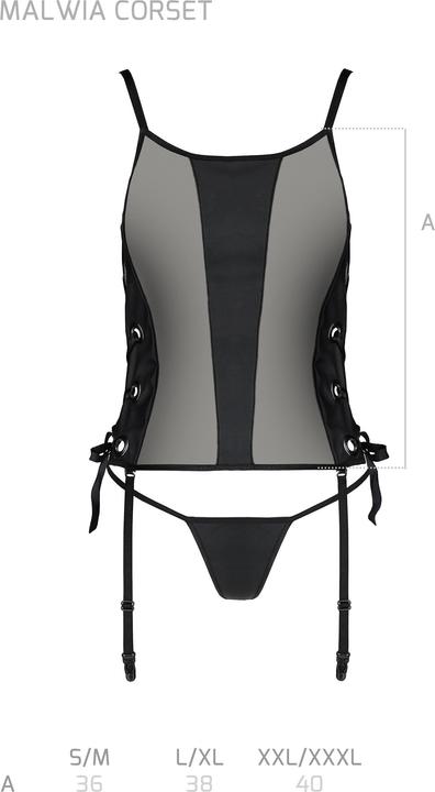 Actual product image Passion Corset "Malwia (XL)