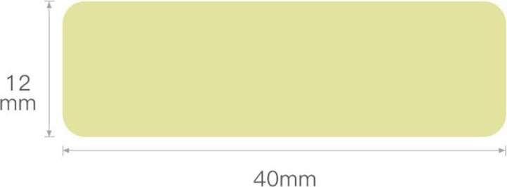 Immagine prodotto Niimbot Etichette (rotolo) 40 x 12 mm Giallo 160 pz. A2A68301301 Etichetta universale (4 cm)