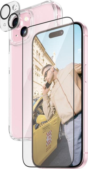 PanzerGlass 3-in-1-Pack (1 Stück, Apple iPhone 15)