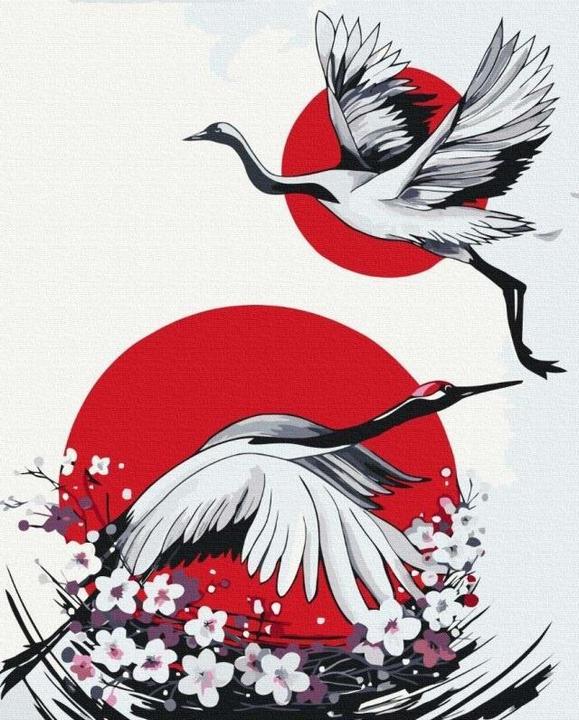 Twoje Hobby Malen nach Zahlen - Japanischer Kranich 40x50cm