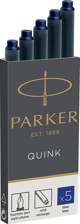 Parker Pen Quink (cartucce d'inchiostro, Nero)