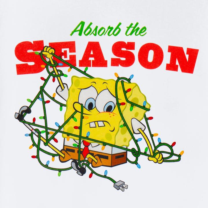 Produktbild Spongebob Squarepants Absorb The Season TShirt weihnachtliches Design (XL)