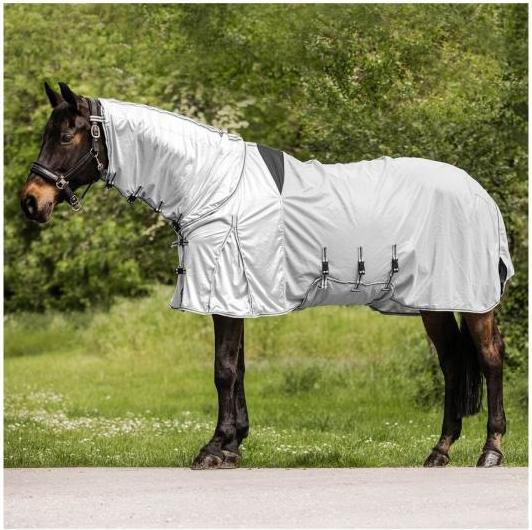Waldhausen Ekzemer-Fliegendecke Protect für Pferde Grau 135 cm (135 cm)