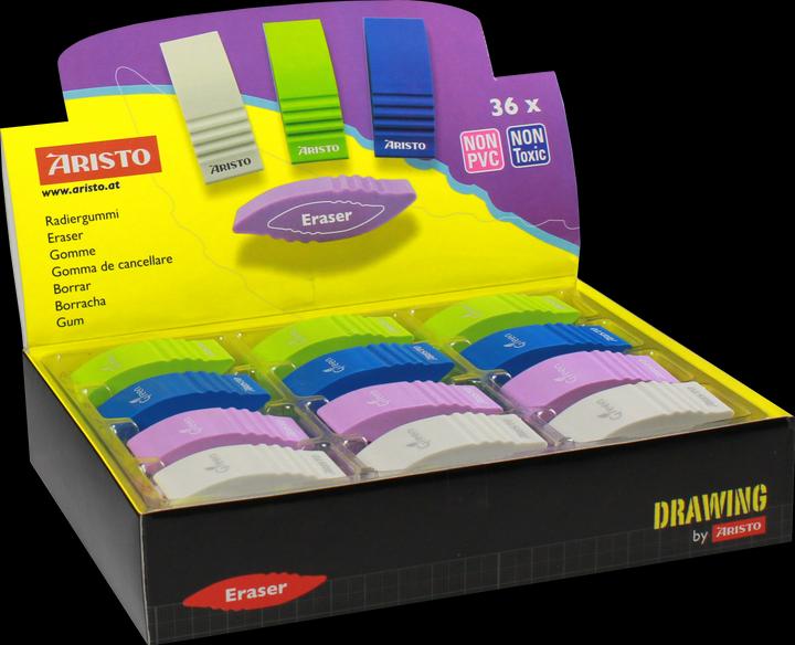 Actual product image Aristo DISPLAY 36x ERASER "GREEN"" ERASER ""GREEN"""