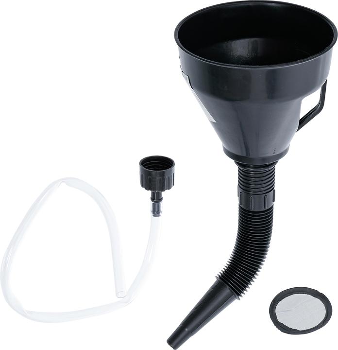 BGS Oil Filling Funnel Set with flexible pipe and hose Ø 135 mm 3 pcs.