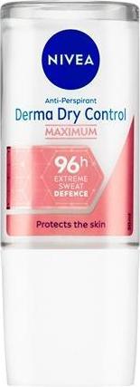 Actual product image NIVEA Derma Dry Control Ball Antiperspirant 50 Ml (Roll-on, 50 ml)